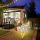 thumbnail image 5 of Pollo con bufanda, día festivo, patio al aire libre, arte, decorativa, adornos navideños, s de pollo para césped, jardín al - L L Baoblaze Figuras decorativas de patio, 5 of 7