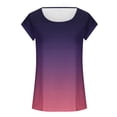 thumbnail image 3 of Aofany Summer Tank Tops for Women 2024 Crewneck Sleeveless Shirts Casual Plus Size Gradient Tunic Blouses, 3 of 4