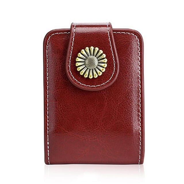 Étui à Rouge à Lèvres en Cuir PU avec Miroir Sac Cosmétique Portable pour Femmes Mini Sac à Rouge à Lèvres Beauté