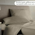 thumbnail image 4 of Southshore Fine Living, Inc. 3-Piece Taupe Sheets Set King Size, Microfiber Bedding Set, Taupe, 4 of 8