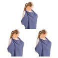 thumbnail image 3 of tssuouriy Nursing Apron Wide Application Cotton Made And Colorfast Suitable For Breast Feeding Privacy Light Blue 3Set, 3 of 6