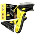 thumbnail image 2 of Spring Blossoms-2 in 1 Professional Grooming Rake for Cats & Dogs-Dematting Comb for Easy Mats & Tangles Removing,Hair Removal Cleaner for Pets, 2 of 7