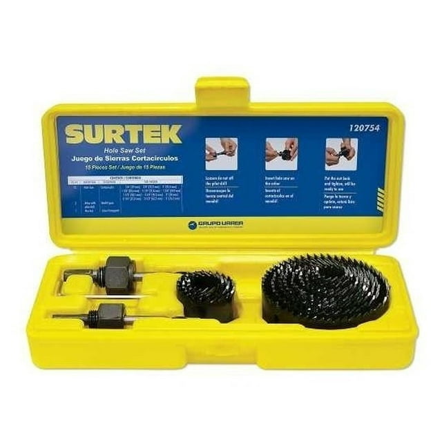 Juego De 15 Cortacírculos Bimetálicos Surtek 120754 SURTEK 120754