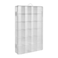 thumbnail image 2 of Paquete de 2 cajas de almacenamiento de dados Dnd, cada 24 rejillas, organizador de dados poliédricos con divisores extraíbles que contienen hasta 1600 dados, pequeños contenedores artesanales para co, 2 of 5