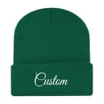 thumbnail image 2 of AJGRHE Men Women Matching Printed Knitted Hooded Hat Autumn Winter Warm Casual Cap Green One Size, 2 of 3