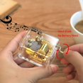 thumbnail image 2 of Clear Acrylic Music Box in Gold, Dedicated to Mom/Dad/Daughter, 2 of 5