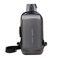 thumbnail image 1 of Bolso de hombro antirrobo con honda deportiva con carga USB, bolso de un hombro Wmkox8yii jkg6134, 1 of 1