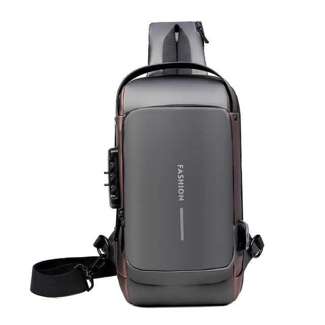 Bolso de hombro antirrobo con honda deportiva con carga USB, bolso de un hombro Wmkox8yii jkg6134