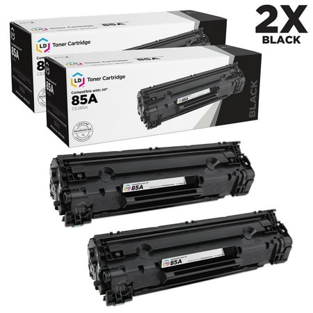 Hewlett Packard All In One - LD Compatible Replacements for Hewlett Packard CE285A (HP 85A) Set of 2 Black Laser Toner Cartridges for use in HP