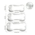 thumbnail image 3 of Molde para postres de acero inoxidable con forma de antorcha, 3 piezas, molde para cortar fondant, apto para el horno, 3 of 8