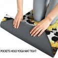 thumbnail image 3 of Leopard Sunflower Pattern Hot Yoga Mat Towel Non Slip for Hot Yoga - Quick-Drying Yoga Mat Cover with 4 Corner Pockets with Travel Bag - Hot Yoga Towel Non Slip Grip Moisture Wicking Sweat 70"x26", 3 of 6