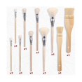 thumbnail image 2 of 10pcs Paint Brushes, Various Sizes Goat Hair Paint Brushes For Painting Walls Soft Fur Gilding Brus, 2 of 5
