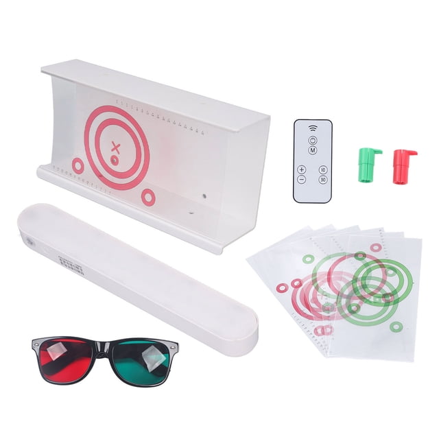 LED Vectogrammes Basse Vision, Tableau Stéréo Rouge Vert Formation à la Désinhibition Éclairage Brillant avec Lunettes pour Trouble de la Vision