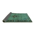 thumbnail image 2 of Ahgly Company Indoor Square Persian Turquoise Blue Traditional Area Rugs, 4' Square, 2 of 4
