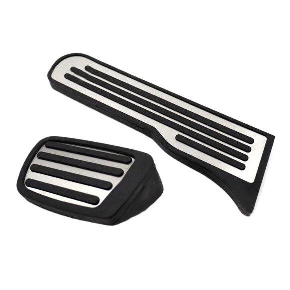 2x AT Auto Anti-slip Fuel Gas Brake Pedals Pad Cover Kit Accessories For Chevrolet Camaro 2016-2021 LHD Only
