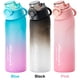 thumbnail image 4 of Botella de agua de 750ML y fragancia de frutas sin BPA Fitness al aire libre rosa, 4 of 8