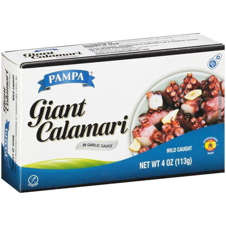 Pampa Giant Calamari in Garlic Sauce, 4 oz Box