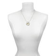 thumbnail image 3 of Delight Jewelry Goldtone Disc 1/2'' Initial - a - Live Ring Charm Necklace, 18", 3 of 4