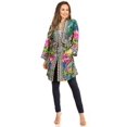 thumbnail image 5 of Sakkas Janis Women's Lightweight Open-Front Amazing Print Cardigan Sweater Pockets - 592-Green - L/XL, 5 of 5