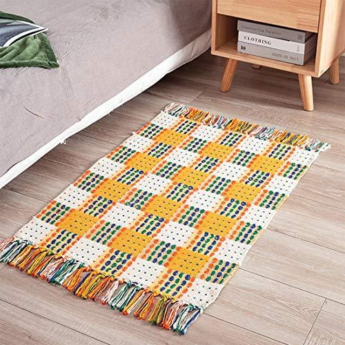 Fennco Styles Multicolor Woven Plaid, Small Outdoor Rug