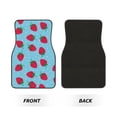 thumbnail image 2 of Balery Strawberries Pattern 4-Piece Floor Mats, Heavy-Duty Rubber Liners, Anti-Slip Design, All-Season Automotive Protection, Vehicles, Cars, Trucks, and SUVs, 2 of 5