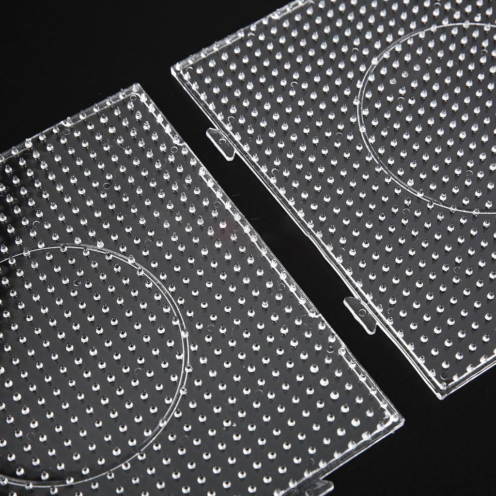GUOOL 5mm 13 Shapes Plastic Template Beads Boards Christmas Gifts for Kids Craft Beads Premium Material Toys Widely Use with Beads Tweezers Small