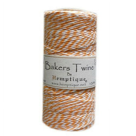 UPC: 0091037029379 | Hemptique Bakers Twine Spool  Orange/White