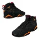thumbnail image 2 of Ni - ke Ni - ke Air Jordan 7 Retro Shoes Men Size 12 Citrus Black Yellow Red 304775-081, 2 of 5