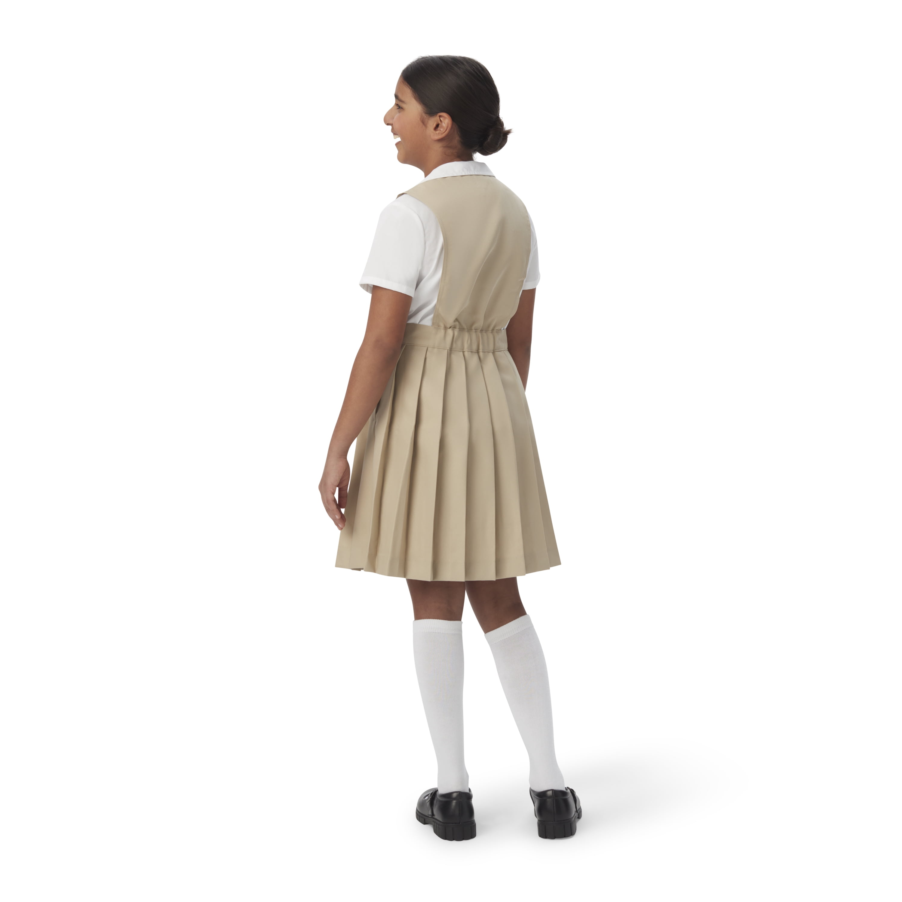 French Toast Girls School Uniform V-Neck Pleated Jumper, Sizes 4-20 & Plus