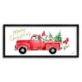 thumbnail image 2 of Stupell Industries Christmas Gnomes Driving Red Truck Decorated Tree Graphic Art Gray Framed Art Print Wall Art, Design by Heatherlee Chan, 2 of 5