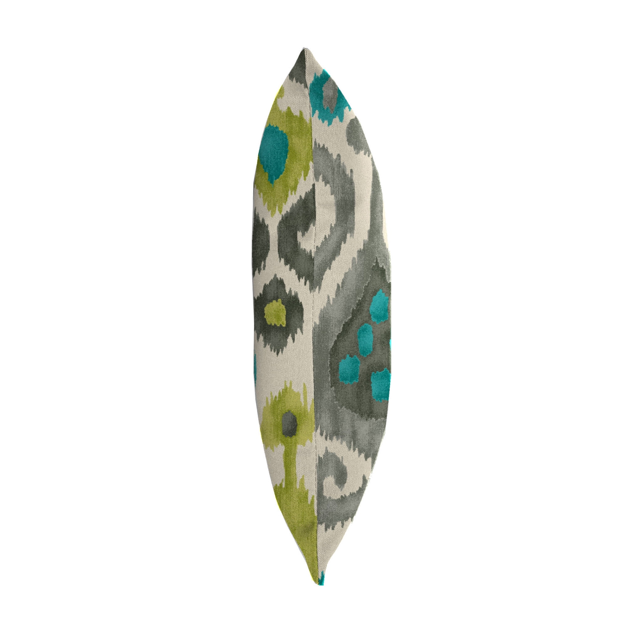 Jordan Manufacturing 14" x 20" Paso Turquoise Multicolor Ikat Rectangular Outdoor Lumbar Throw Pillow (2 Pack)