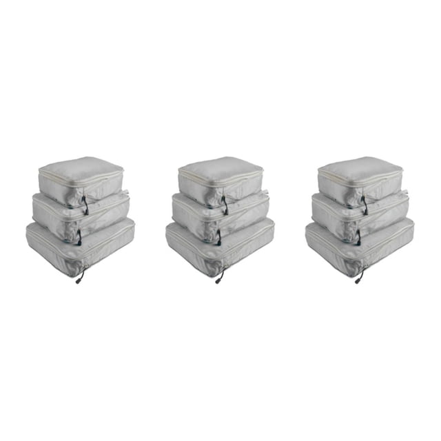 Greeniant Maleta de compresión resistente al desgaste bolsas organizadoras de equipaje almacenamiento para zapatos gris Type1 NO1