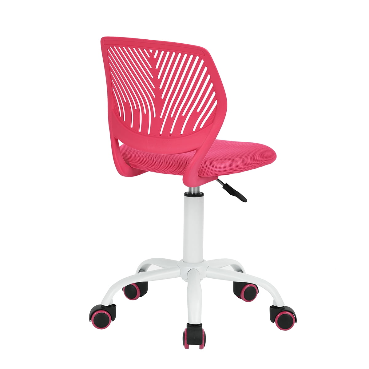 Homy Casa Adjustable Design Computer Mesh Seat Task Desk Swivel Armless Children Study Office Chair, Pink