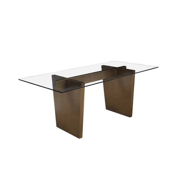 Spencer Dining Table Brass Iron