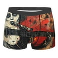 thumbnail image 5 of Uemuo Abstract Skull Guitar Art Pattern Men's Boxer Briefs,Trunk Anti-Chafing,Comfortable, Durable, and Stylish Underwear-Small, 5 of 9