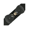thumbnail image 3 of INSPIRE CHIC Women's Belt Bow Buckle Elastic Waist Seal Belts Fashion Versatile for Dresses Blouse 70x6cm/27.6x2.4" Black, 3 of 6