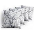 thumbnail image 5 of Ambesonne Abstract Throw Pillow Cover 4 Pack, Surreal Abstract, 16", Grey White, 5 of 7