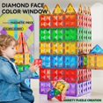 thumbnail image 3 of yeacher Creative Magnetic Building Blocks for Kids - 120-Piece Colorful Window Design Set for Cognitive Development and Fun Learning, 3 of 7