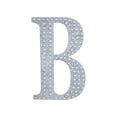 thumbnail image 6 of Efavormart 6" Letter B Silver Self-Adhesive Rhinestone Number Stickers for DIY Crafts, Handicraft Art, Graduation Cap Decorations Birthday Party, Wedding Alpha-Numeric stickers, 6 of 7