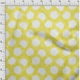 thumbnail image 4 of oneOone Silk Tabby Yellow Fabric Asian Ikat Craft Projects Decor Fabric Printed By The Yard 42 Inch Wide, 4 of 4