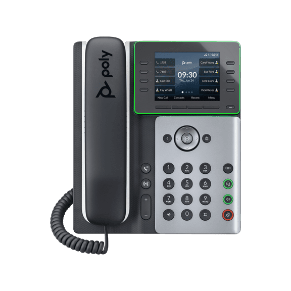 Poly Edge E320 IP Phone and PoE-enabled