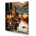 thumbnail image 2 of Designart "Serene Buddha Zen Tranquility VI" Spiritual Canvas Wall Art - Global Yellow Buddhism Bedroom Canvas Wall Art, 2 of 6