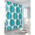 thumbnail image 3 of Shower Curtains Turquoise Hydrangea Flowers Bath Curtain Grey Floral Modern Waterproof Bathroom Shower Curtain Set with Hooks Decoration 36 x 72 Inches, 3 of 7