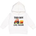 thumbnail image 2 of Inktastic Farming Cute Boy Loves Tractors Toddler Hoodie, 2 of 4