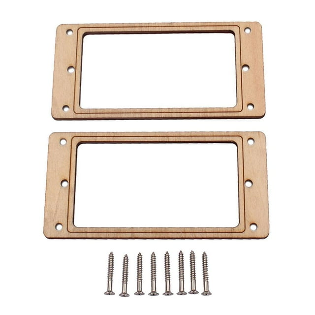 Milaget 2Pcs Guitar Pickup Frame Mounting s With Screws, Made Of Maple Wood