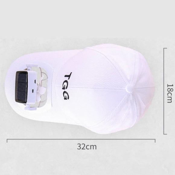 Deportes al aire libre Ventilador de béisbol Sombreros Ventilador de refrigeración con energía solar Gorra para visera de sol