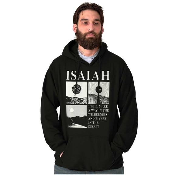 Christian Faith Isaiah Mountains Hoodie Sweatshirt Women Men Brisco Brands S