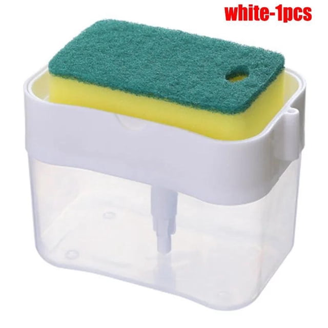 Dispensador de jabón, accesorios de cocina, tipo prensa, dispensador de jabón líquido portátil, paño limpio, olla para lavar platos, herramienta de limpieza para Cocina