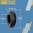 thumbnail image 4 of Justubes 4.00-6 Wheelbarrow Tire With Tube, 4 of 6
