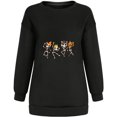 thumbnail image 2 of Chandail en Molleton Citrouille d'Halloween à Col Rond pour Femmes Manches Longues Graphique Mignon Pull Automne Hiver, 2 of 4